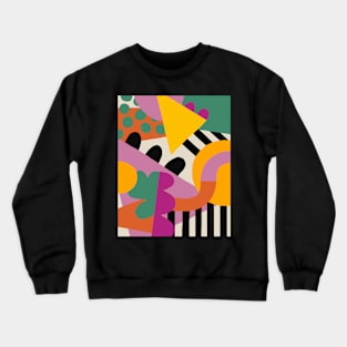 Abstract art 80s style geometric Crewneck Sweatshirt